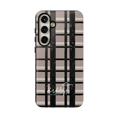 Elevated Neutrals Plaid Samsung Galaxy Case | Structured Style, Soft Edge