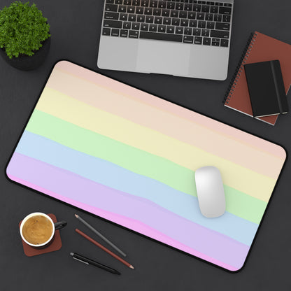 Pastel Rainbow Desk Mat