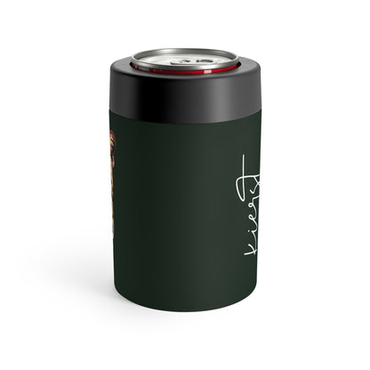 kierst Signature Midnight Pine Can Holder With Leopard Head