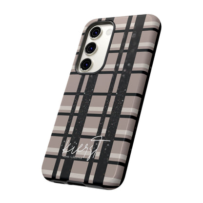 Elevated Neutrals Plaid Samsung Galaxy Case | Structured Style, Soft Edge
