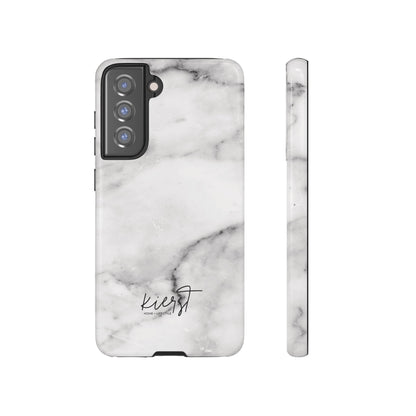 Lived-In White and Grey Marble Samsung Galaxy Case | Soft Strength, Redefined