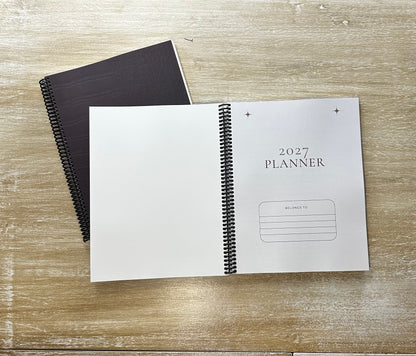 2027 Signature Velvet Noir Crocodile Lifestyle Planner