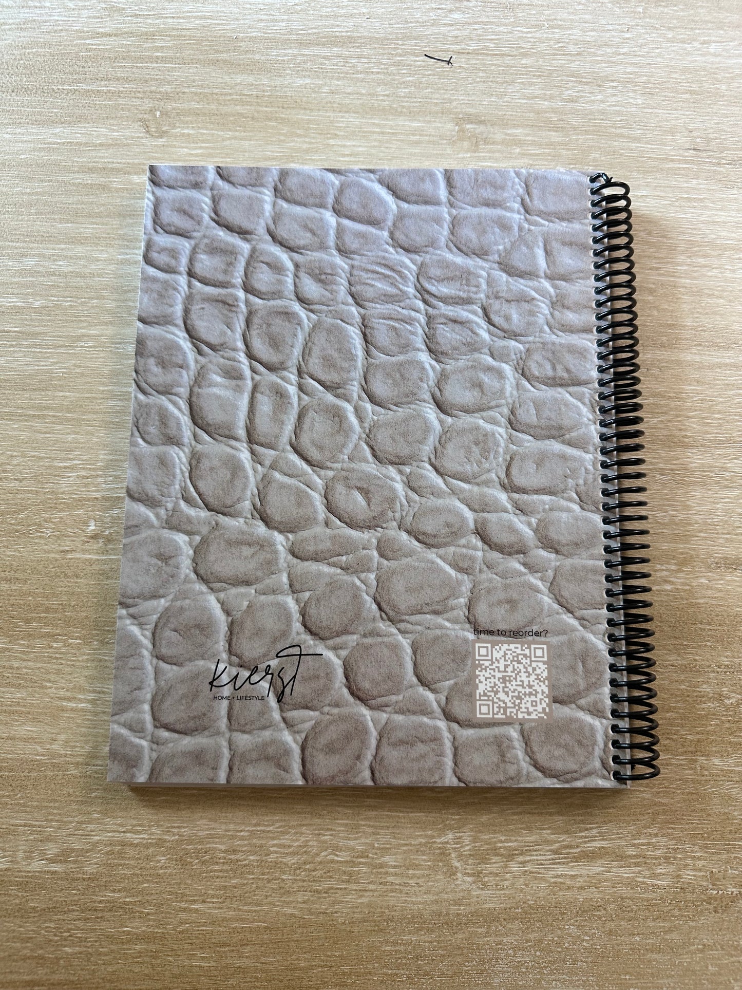 Cream Reptile Print Notebook