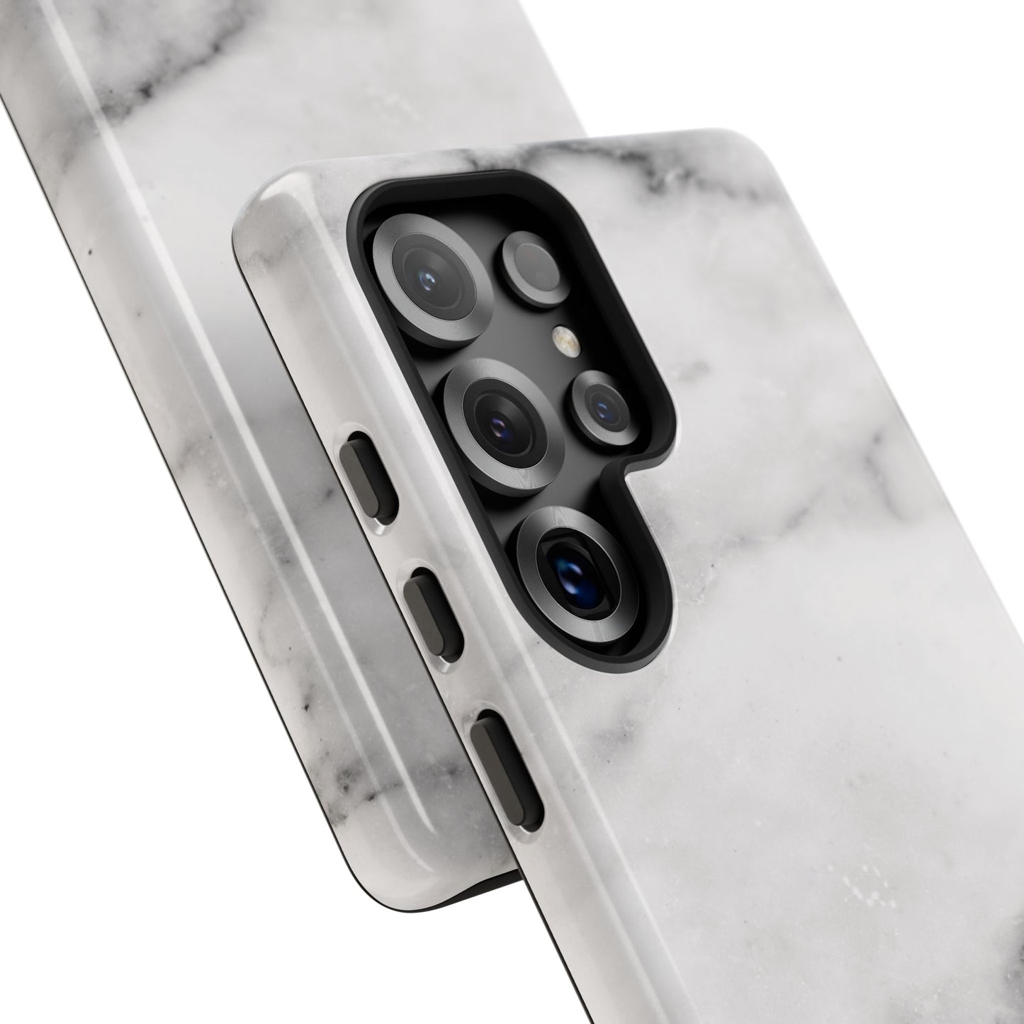 Lived-In White and Grey Marble Samsung Galaxy Phone Case
