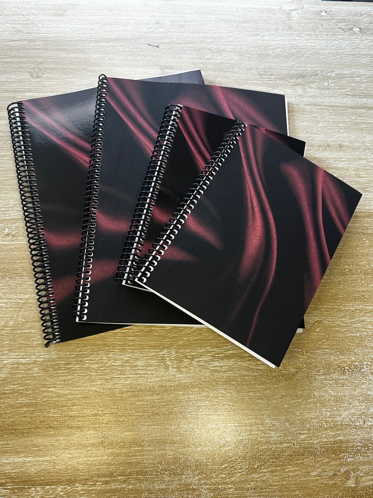 Signature Velvet Noir Silk Print Notebook