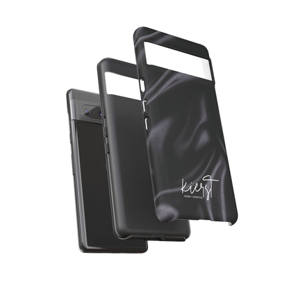 Black Silk Print Google Pixel Phone Case