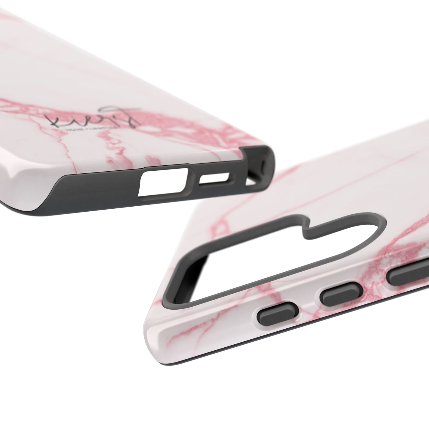 Pink & White Marble Samsung Galaxy Phone Case