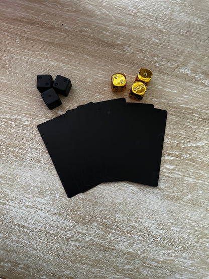 All Black Playing Cards