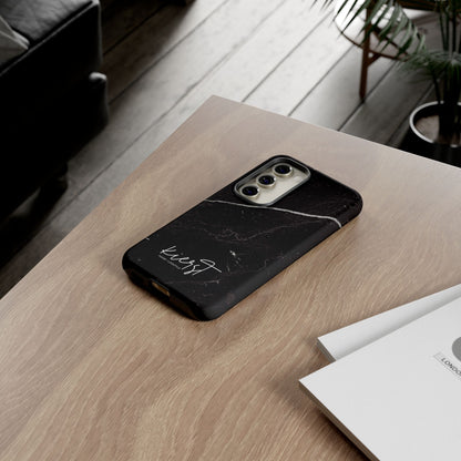 Black Marble Samsung Galaxy Phone Case