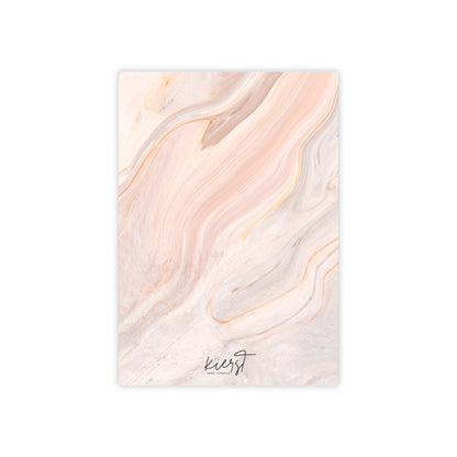 Blush Swirl Marble Post-it® Note Pad | Soft Pink Marble-Inspired Sticky Notes for Chic Desks