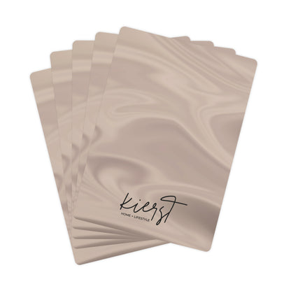 Taupe Dunes Poker Playing Cards