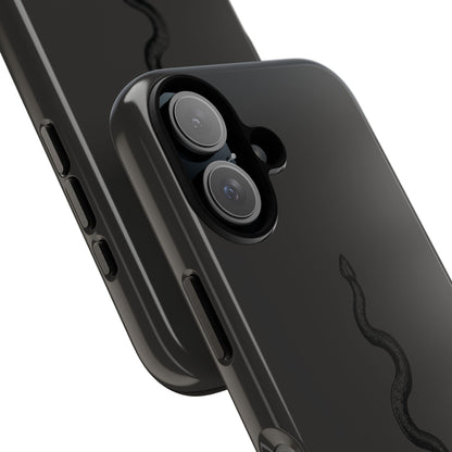 Long Black Snake iPhone Case | Subtle Edge, Quiet Power