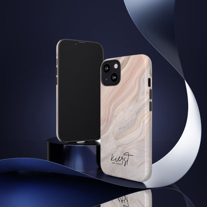 Blush Swirl Marble iPhone Case | Soft Curves, Strong Protection