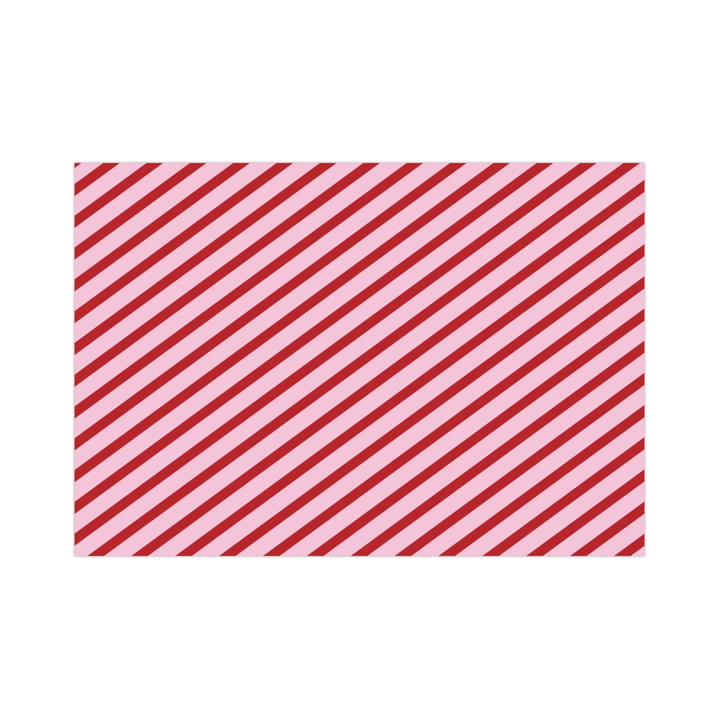 Pink and Red Diagnol Striped Wrapping paper