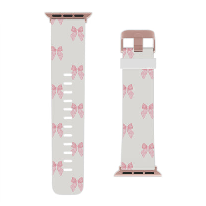 Multiple Pink Bows Apple Watch Band