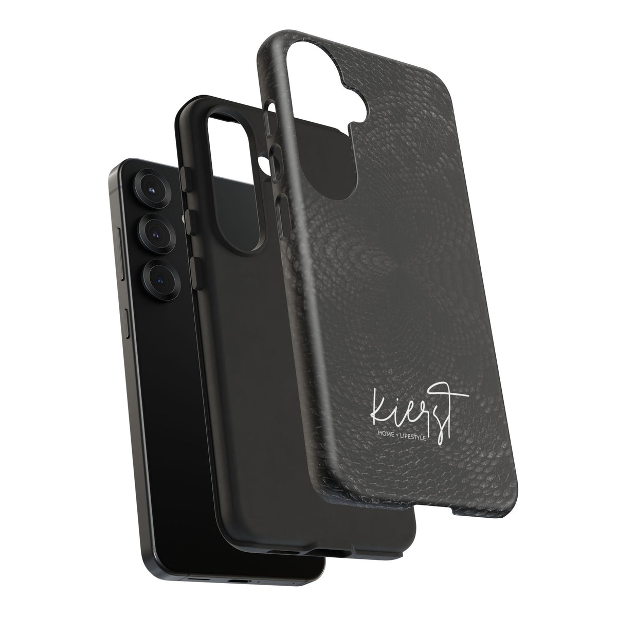 Black + Grey Snake Print Samsung Galaxy Phone Case