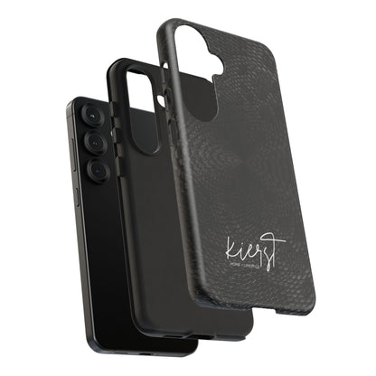 Black + Grey Snake Print Samsung Galaxy Phone Case