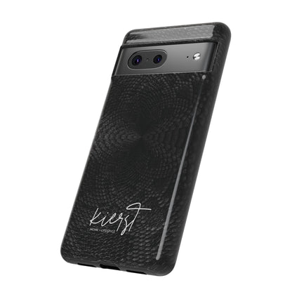 Black + Grey Snake Print Google Pixel Phone Case
