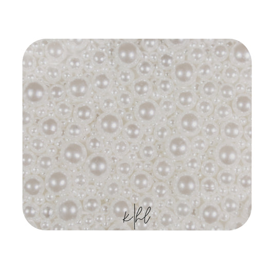 Various Pearls Mouse Pad – Elegant White | Chic Office or Vanity Accessory