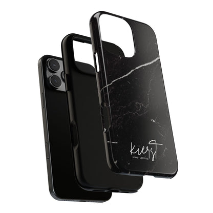 Black Marble iPhone Case