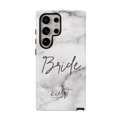 Bride Lived-In White and Grey Marble Samsung Galaxy Phone Case