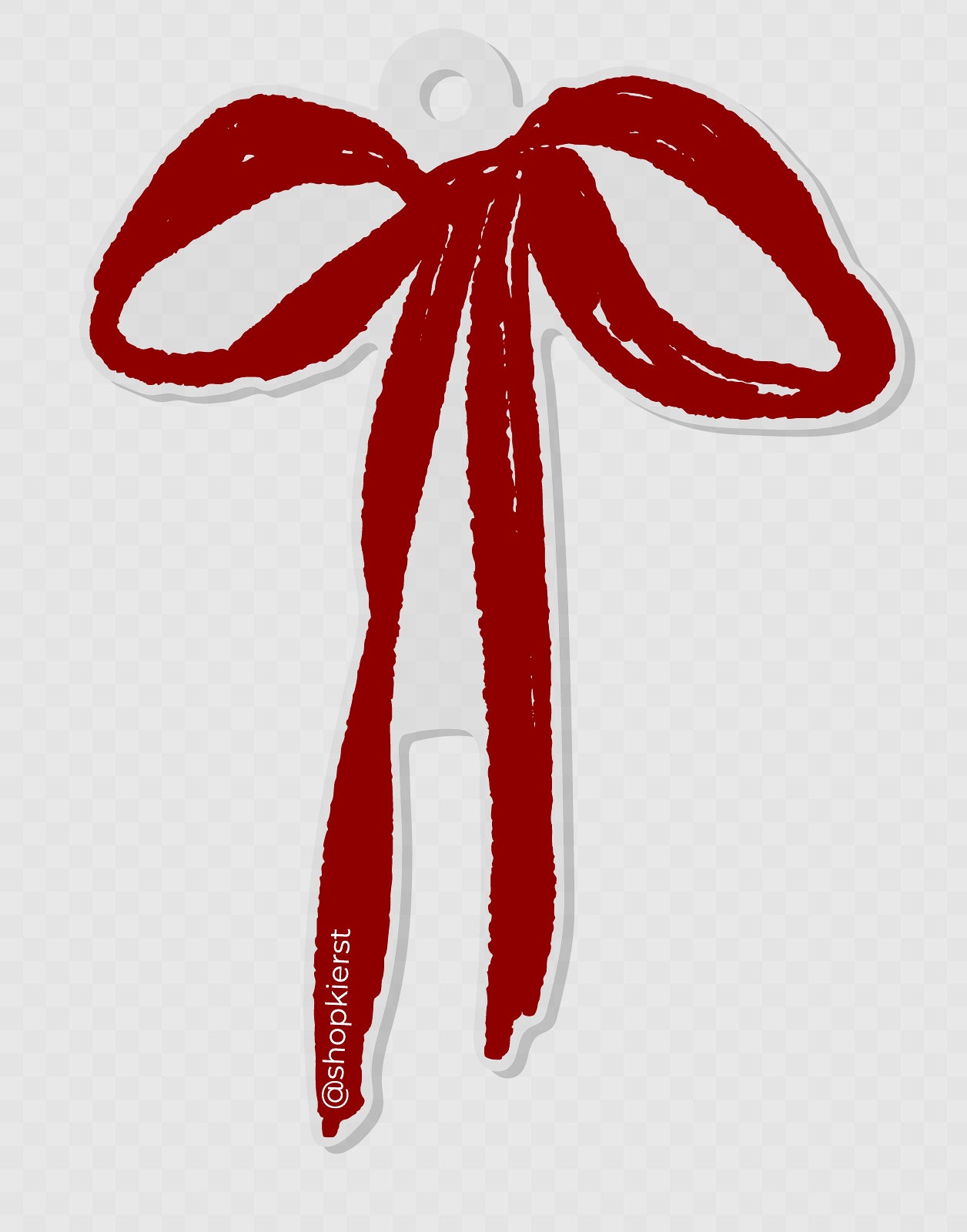 Red Bow Ornament + Keychain