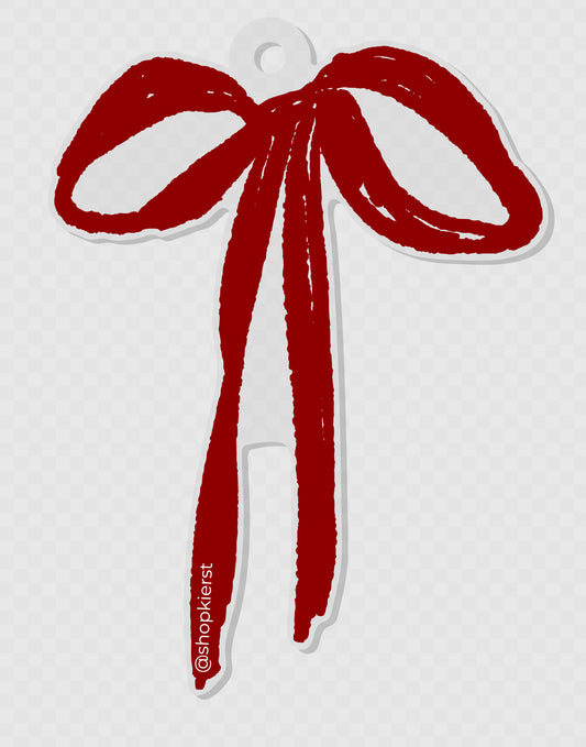 Red Bow Ornament + Keychain
