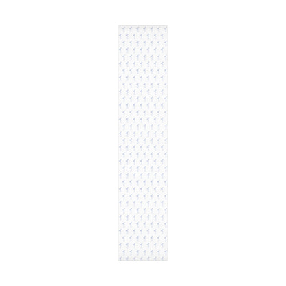 Delicate Blue Bow Gift Wrapping Paper – Hand-Painted Style Ribbon Pattern on White