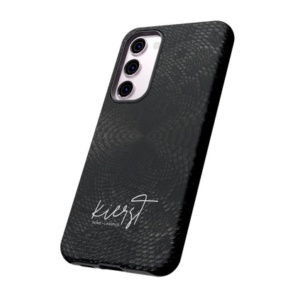 Black + Grey Snake Print Samsung Galaxy Phone Case