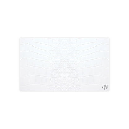 White Alligator Post-it® Note Pad | Luxe Faux Skin-Inspired Memo Pad