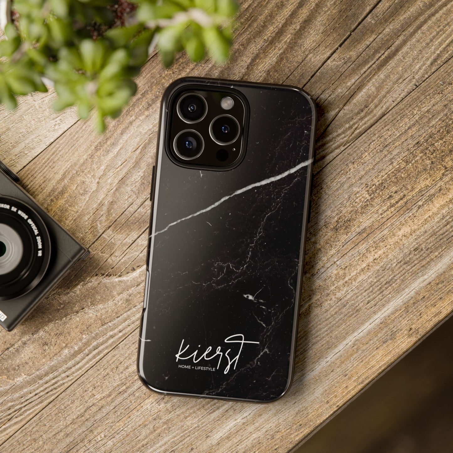 Black Marble iPhone Case
