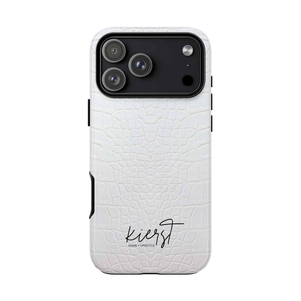 White Alligator iPhone Case