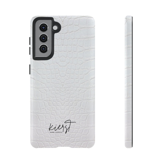 White Alligator Samsung Galaxy Case | Classic Texture Meets Modern Edge