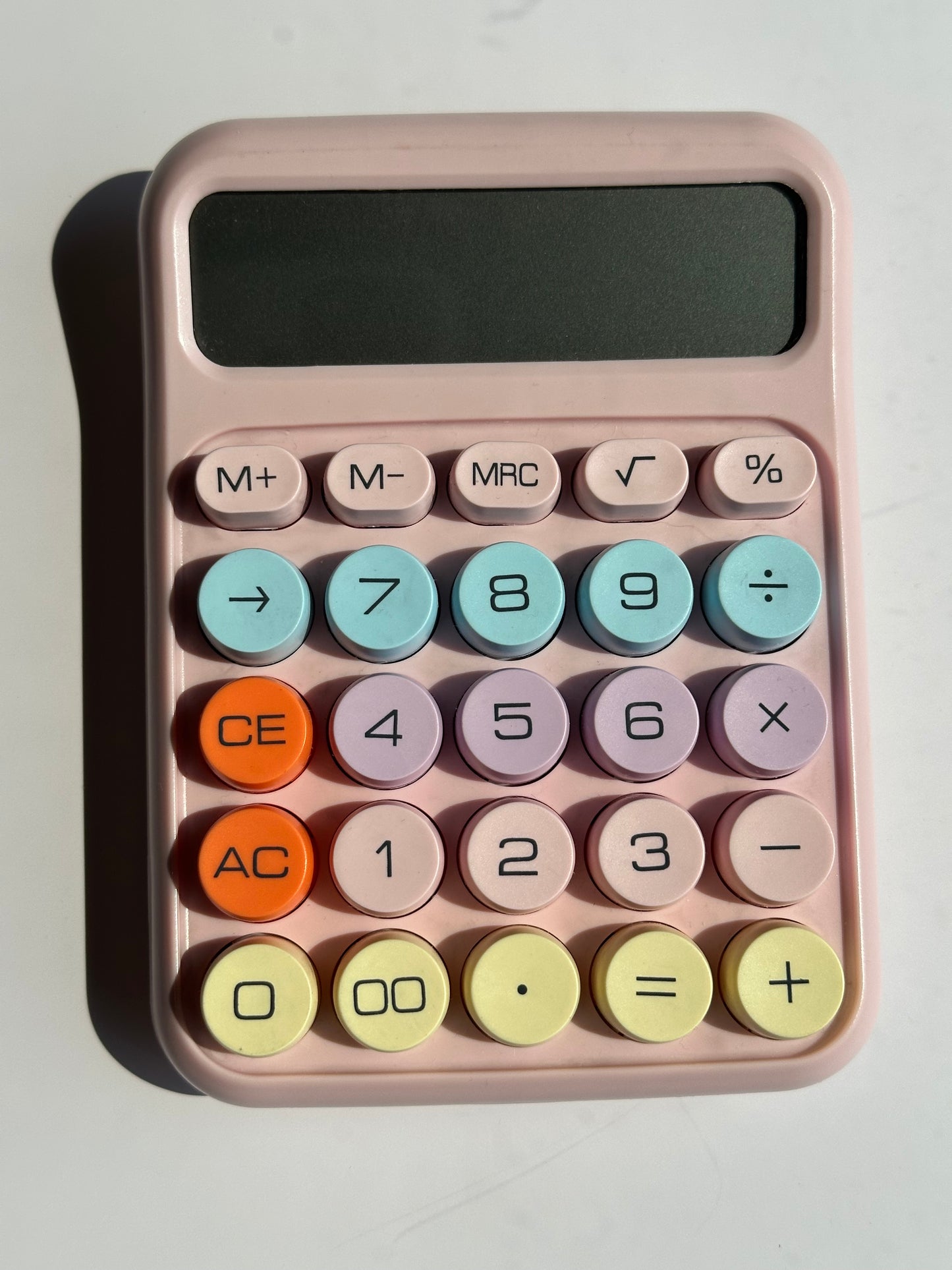 Small Colorful Desk Calculator