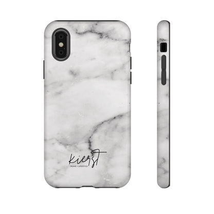 Lived-In White and Grey Marble iPhone Case | Curated Calm, Captured in Marble