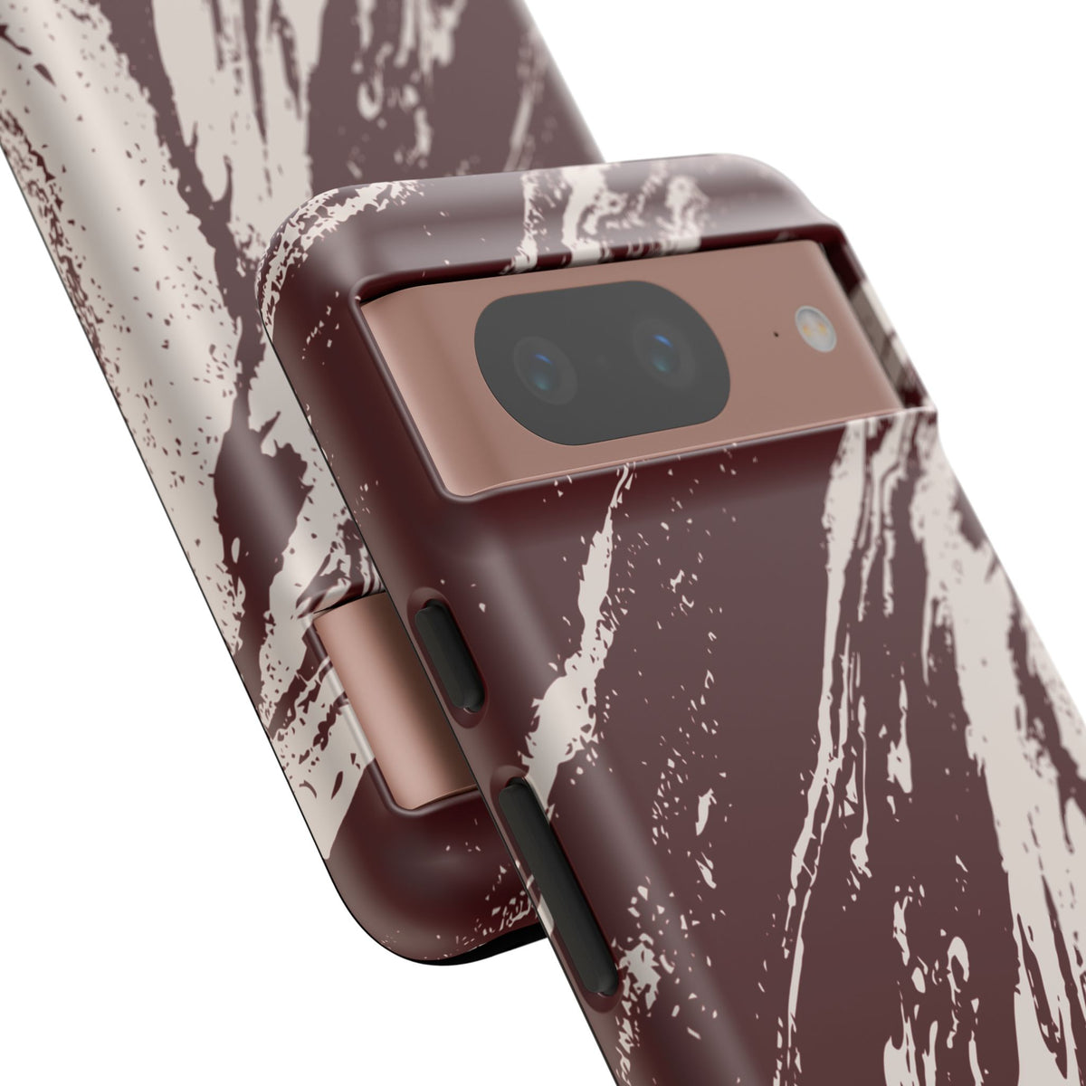 Cream Marble on Signature Velvet Noir Google Pixel Phone Case