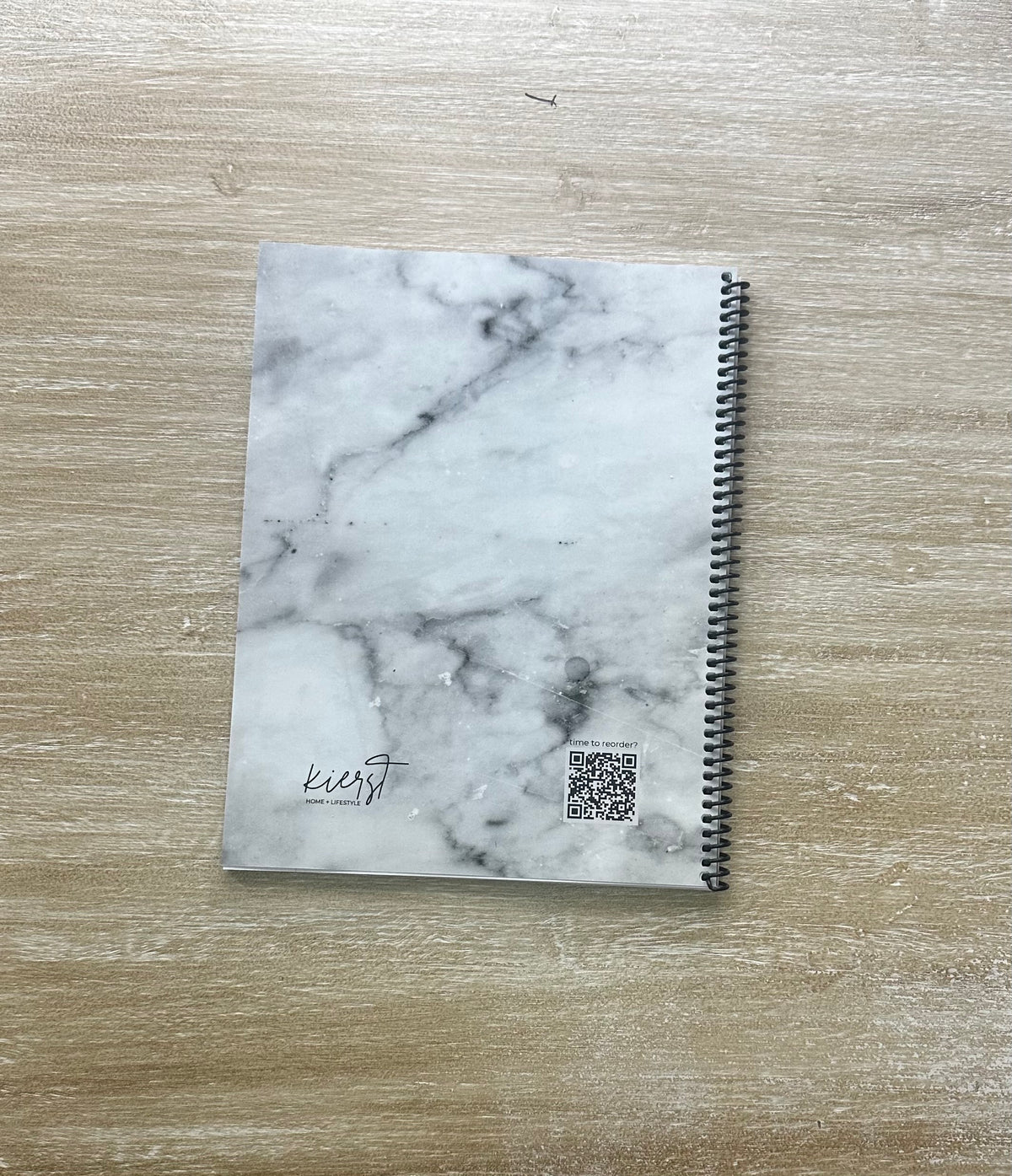 Lived-In Grey Marble Notebook