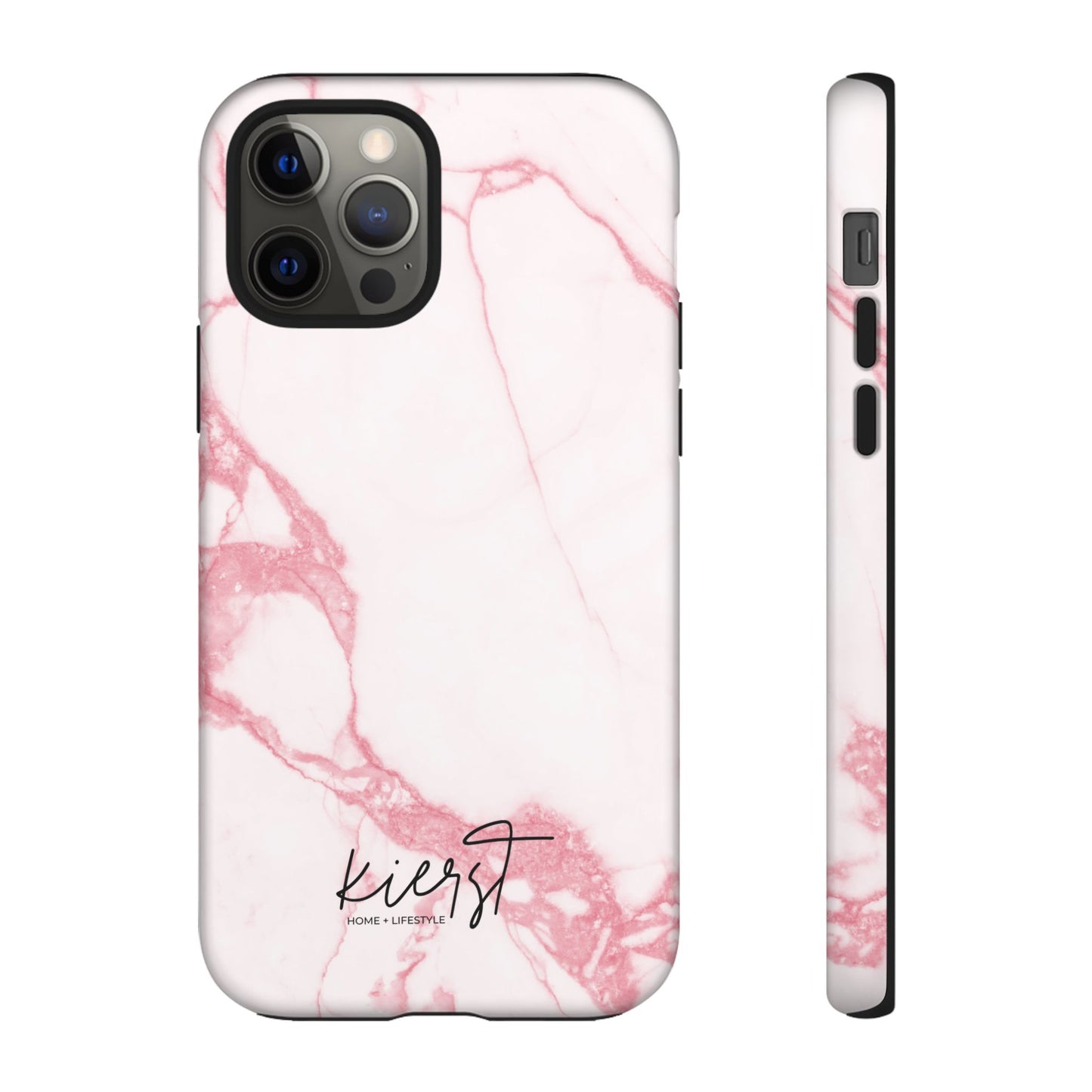 Pink & White Marble iPhone Case | Classic Elegance, Feminine Twist