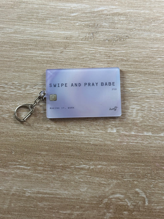 Imperfect: Swipe + Pray Keychain
