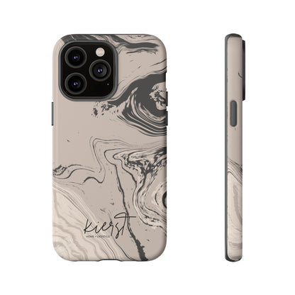 Cream, Grey, and Taupe Marble iPhone Case | A Bold Neutral Grounded in Softness