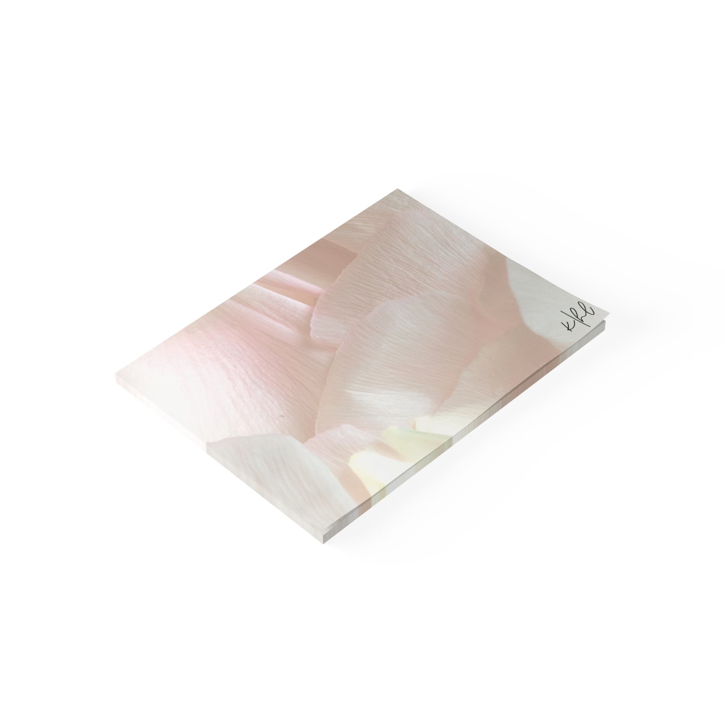 Iridescent Petals Post-it® Note Pad | Soft Pink Floral Sticky Notes for Elegant Everyday Reminders
