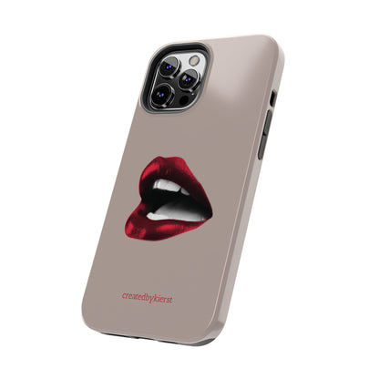 Vintage Newspaper Red Lips iPhone Case