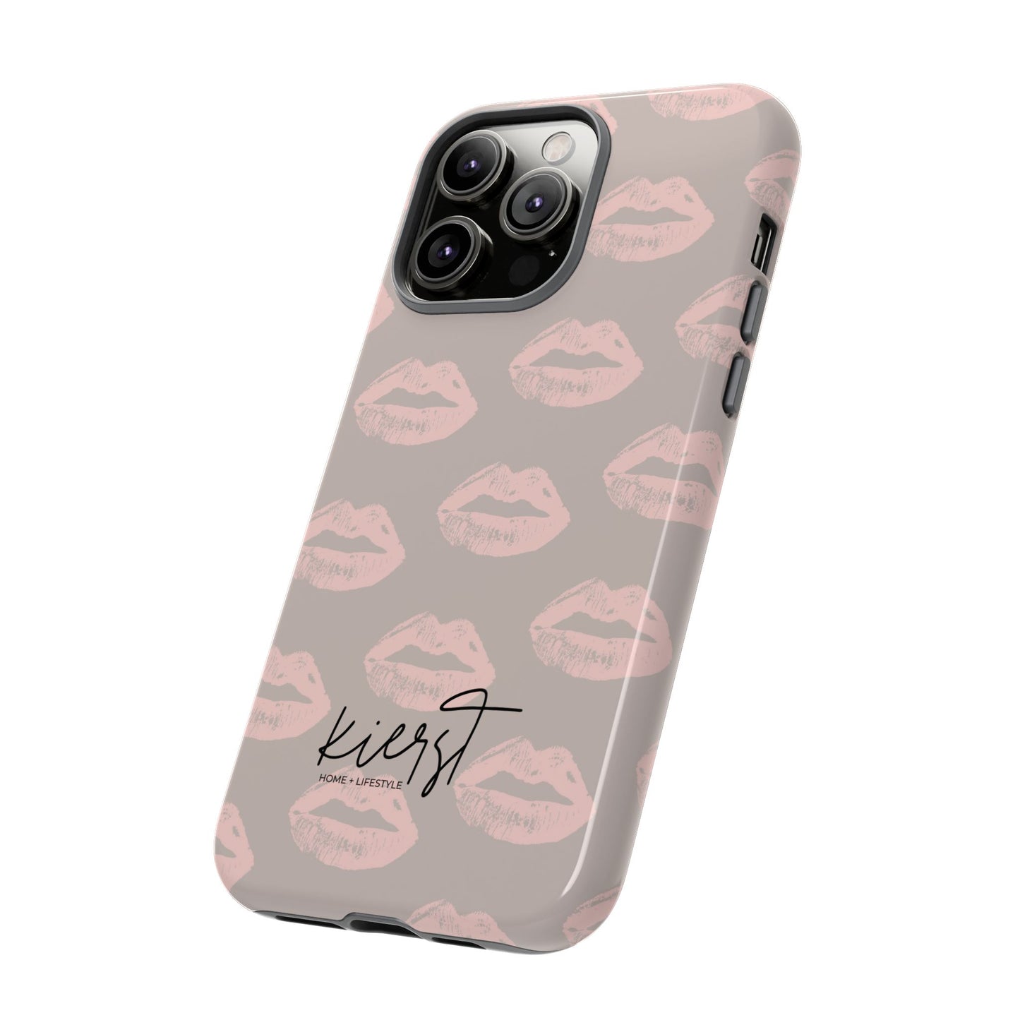 Pillow Talk-Inspired Lips on Oat iPhone Case