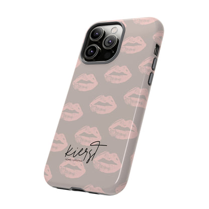 Pillow Talk-Inspired Lips on Oat iPhone Case