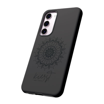 Black Mandala Samsung Galaxy Phone Case | Elevated Symmetry, Timeless Energy