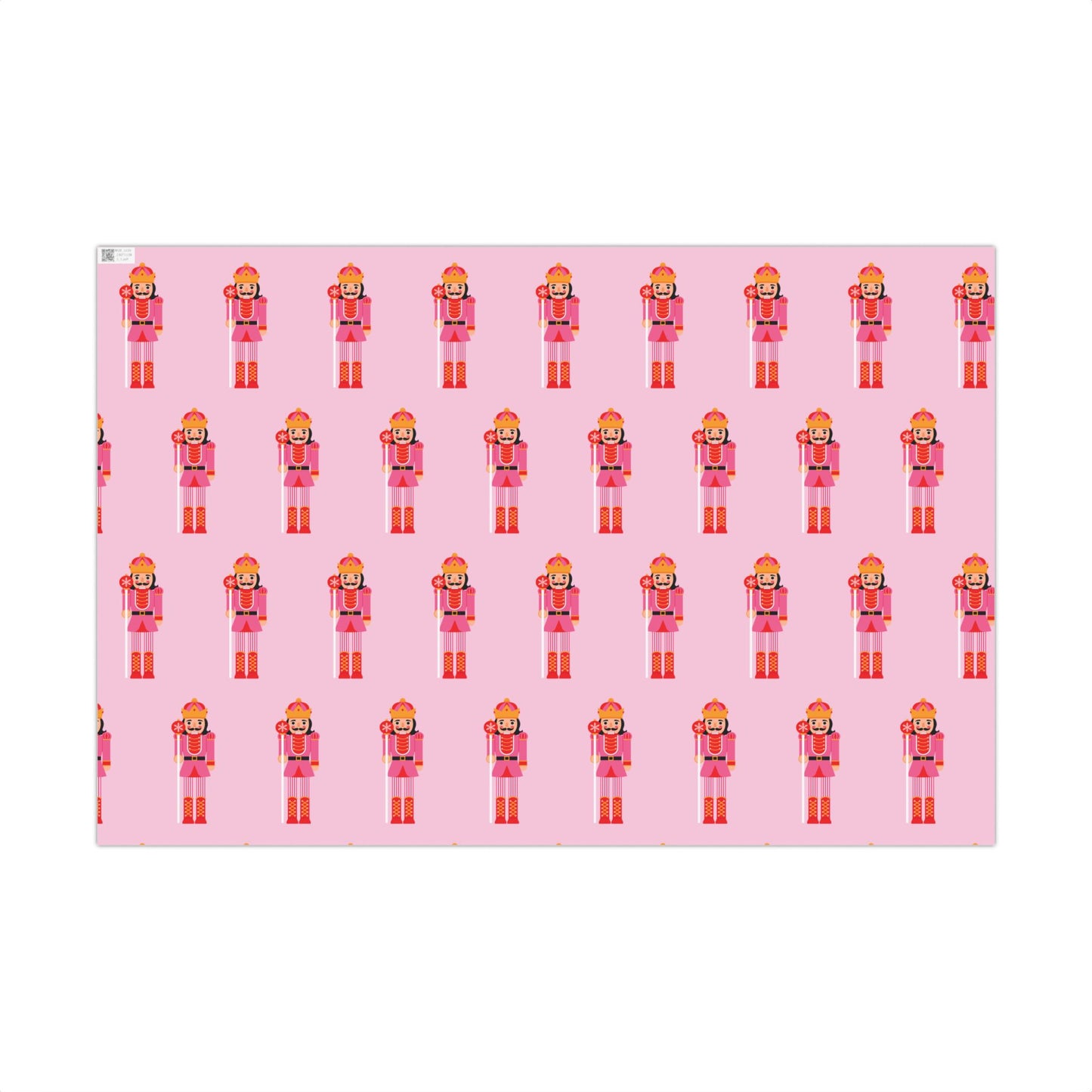 Fair Nutcracker on Pink Wrapping paper