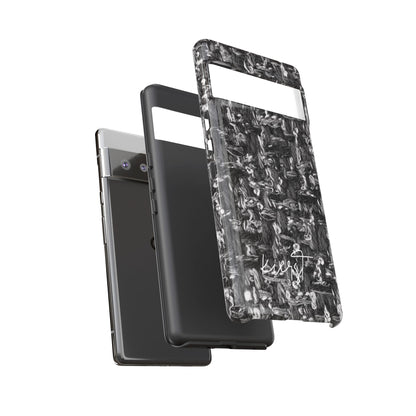 Grey Tweed Print Google Pixel Phone Case