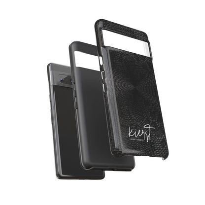 Black + Grey Snake Print Google Pixel Phone Case