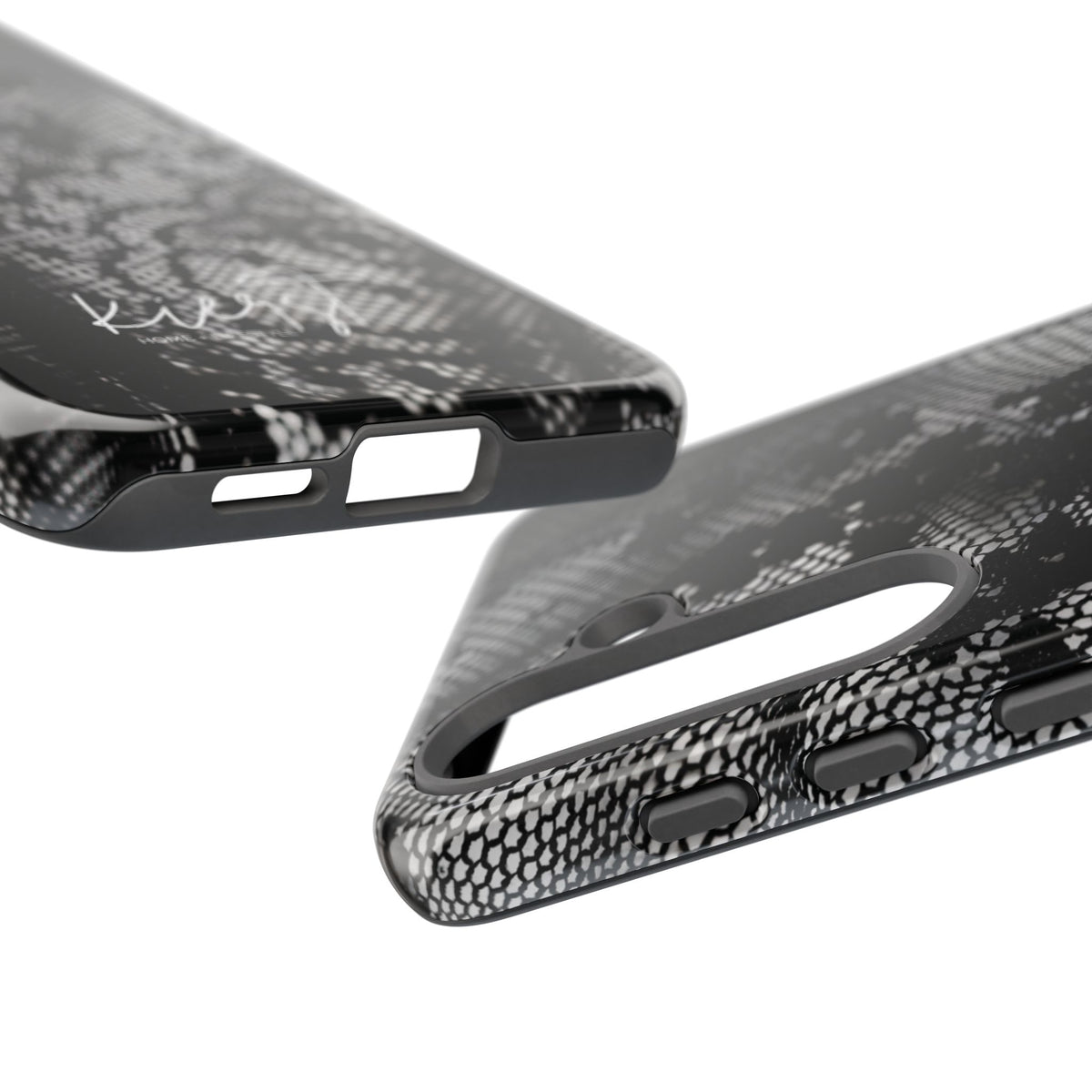 Black + White Lace Print Samsung Galaxy Phone Case