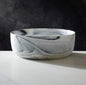 Marbled Black and White Serving Bowl